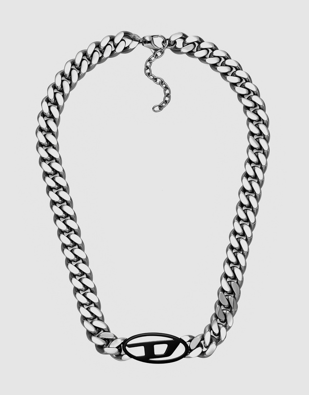 Diesel - Oval D LogoTwo-Tone Necklace