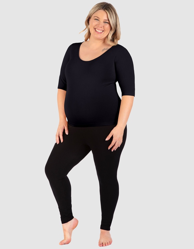 B Free Intimate Apparel - Maternity Bamboo Mid Length Sleeve Tee