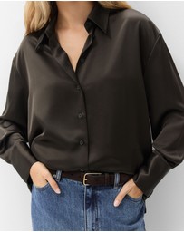 UNISON - Satin Oversized Shirt