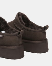 EVERAU - Australian Shepherd Ugg Nano Classic Platform Cow Suede Upper UGG Boots