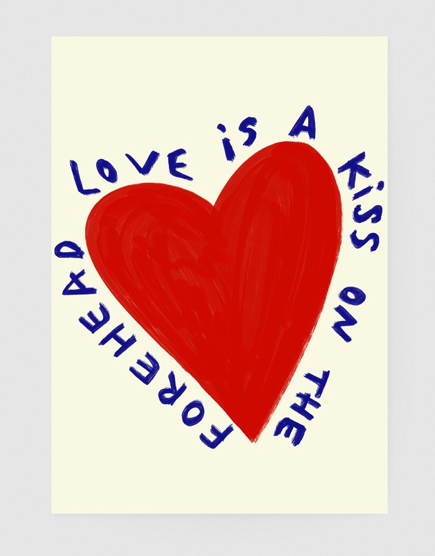 Inka Arthouse - Love Is A Kiss by Byalmaklub Art Print