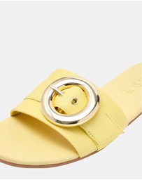 Steve Madden - Marta Yellow Leather Sandals