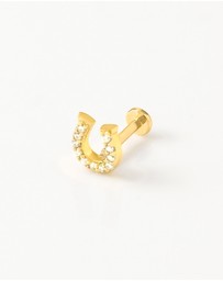 Wanderlust + Co - Lucky Flat Back Earring