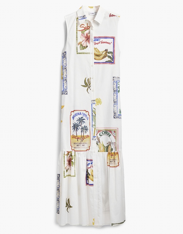 Desigual - Postcard shirt dress
