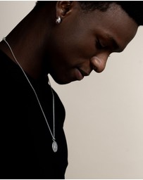 Dower & Hall - Men's 'Overcome and Thrive' Pegasus Talisman Necklace In Sterling Silver