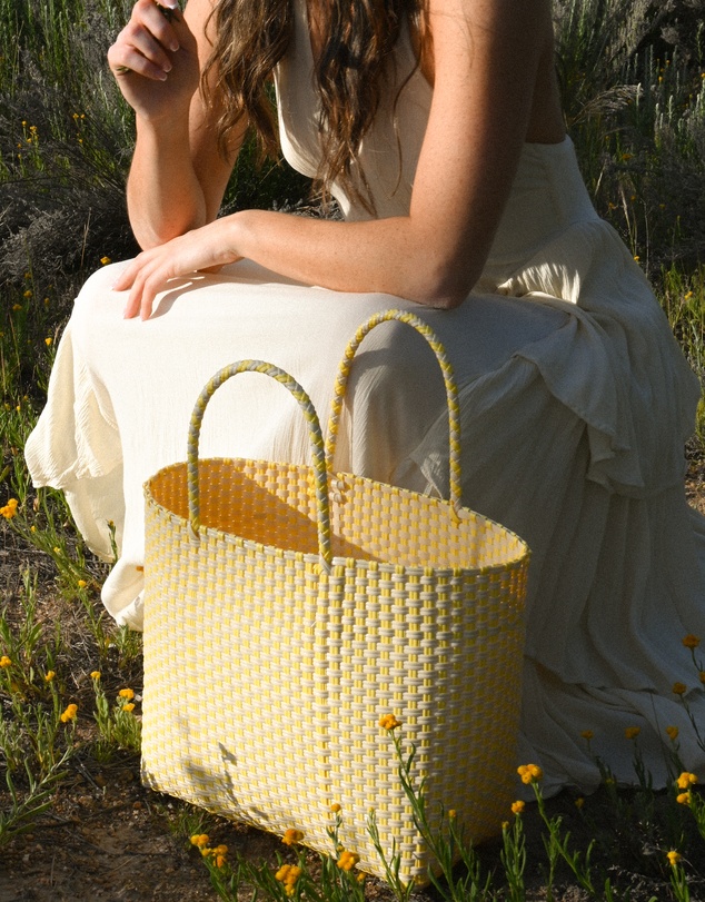 Mimmi Terra - Woven Eco Tote Limone