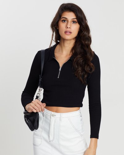 Break Your Heart Zip-Through Top