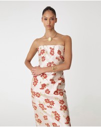 Forcast - Priya Strapless Column Dress