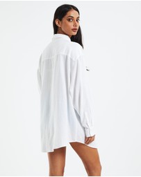 Subtitled - Avah Oversized Linen Shirt