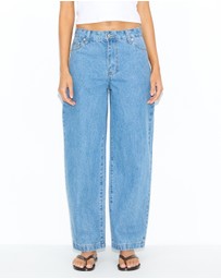 Dazie - Rio Mid Rise Straight Jeans