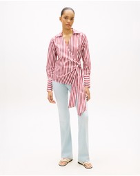 Tommy Hilfiger - Slim Fit Wrap Knot Poplin Shirt