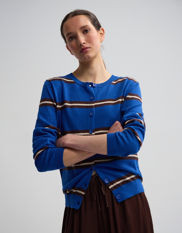 Oxford - Margurite Striped Cardigan
