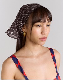 Damson Madder - Frill Edge Headscarf