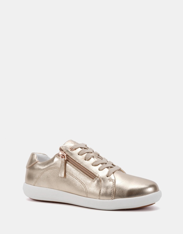 Clarks - Burrow Rose Gold/White