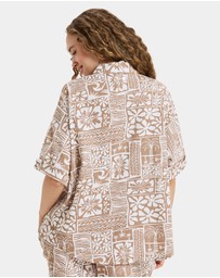 Roxy - Womens Beachy Nostalgia Slub Short Sleeve Shirt
