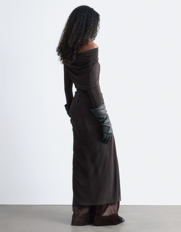 & Other Stories - Draped Midi Dress