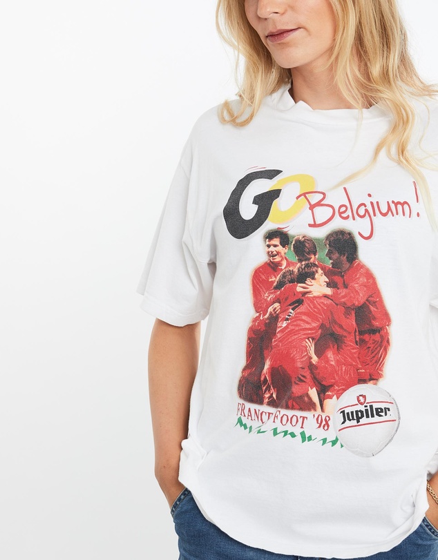 Vintage by The Real Deal - Pre Loved - Vintage 1998 France FIFA World Cup Belgium Team Tee