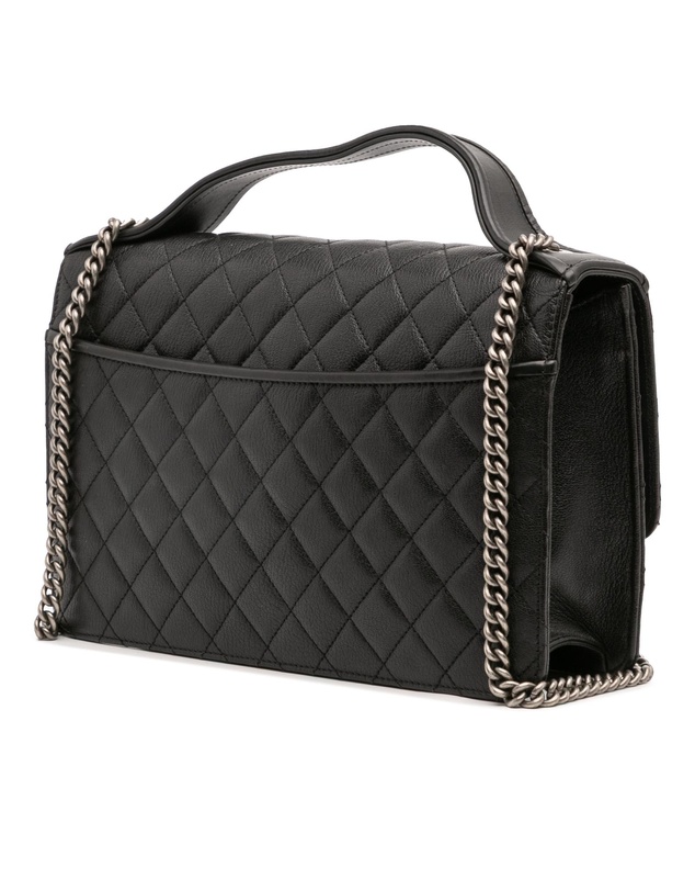 Pre-Loved by Azura Reborn - Pre-Loved Medium Quilted Goatskin CC University Flap