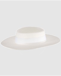 Max Alexander - White Boater Hat