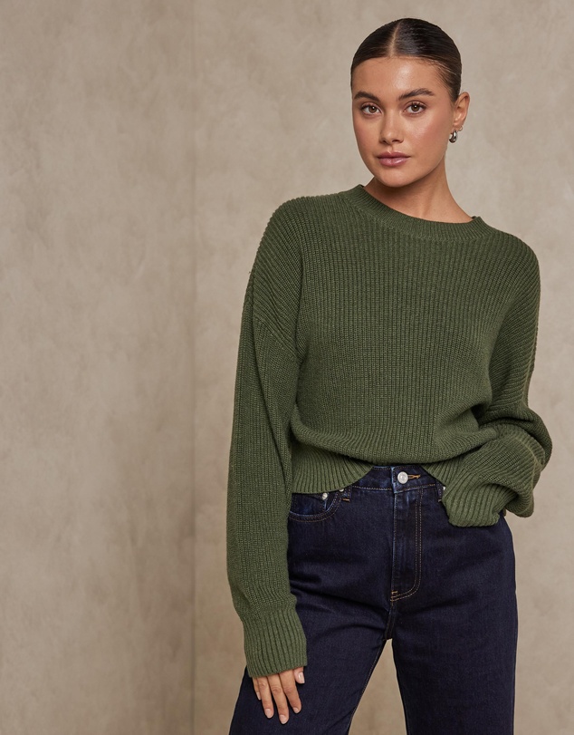 AERE - Cotton Cashmere Blend Relaxed Jumper