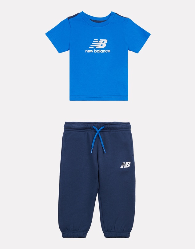 New Balance - Jersey Tee & Brushback Jogger Set