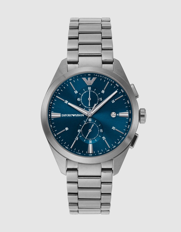Emporio Armani - Silver Tone Chronograph Watch
