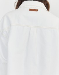 ALEXANDRA - Basen Shacket White Denim