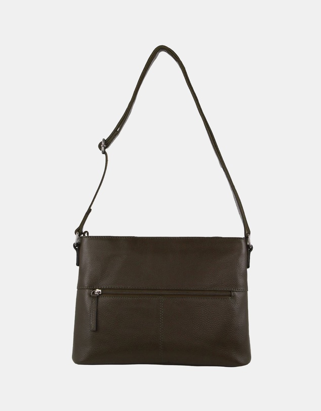 Milleni - Milleni Ladies Genuine Leather Square Cross-Body Bag
