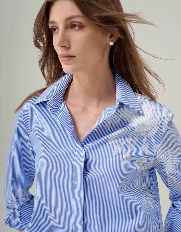IDA+S - Maisie Striped Oversized Blouse