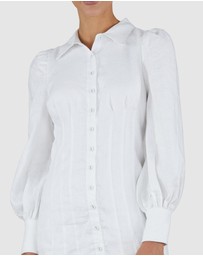 Amelius - Emmie Linen Mini Shirt Dress
