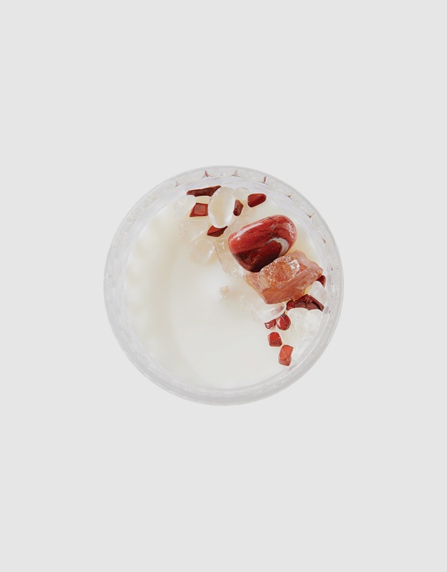Silk Oil of Morocco - Lunar Eclipse Medium Crystal Candle - Protection & Release