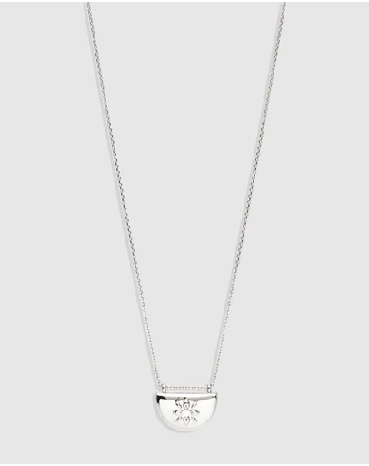 By Charlotte - Lotus Locket Necklace