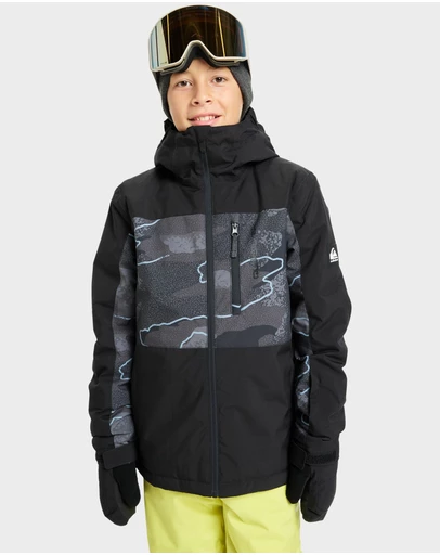 Quiksilver - Boys 8 to 16 Side Hit Print Insulated Jacket