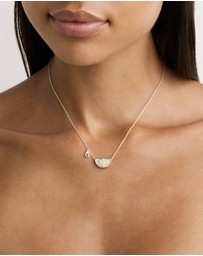 By Charlotte - Silver Lotus Birthstone Necklace - January