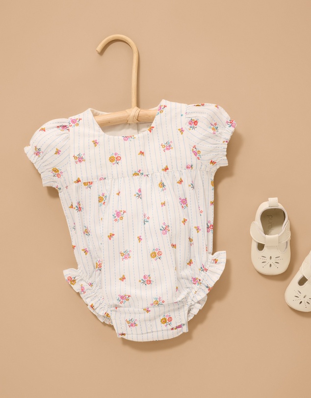 Purebaby - Linen Blend Bodysuit- Kids-Babies