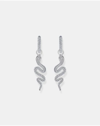 THOMAS SABO - Single hoop earring with white stones