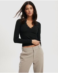 Cotton On - Ryan Henley Long Sleeve Top