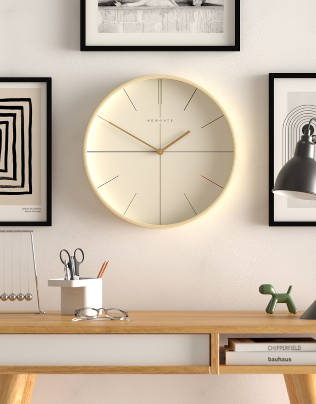 Newgate - Newgate Mr Clarke Clock Pale Wood Hockey Dial