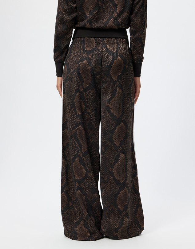 adidas Originals - Satin Snake Print Wide Leg Track Pants - ICONIC EXCLUSIVE