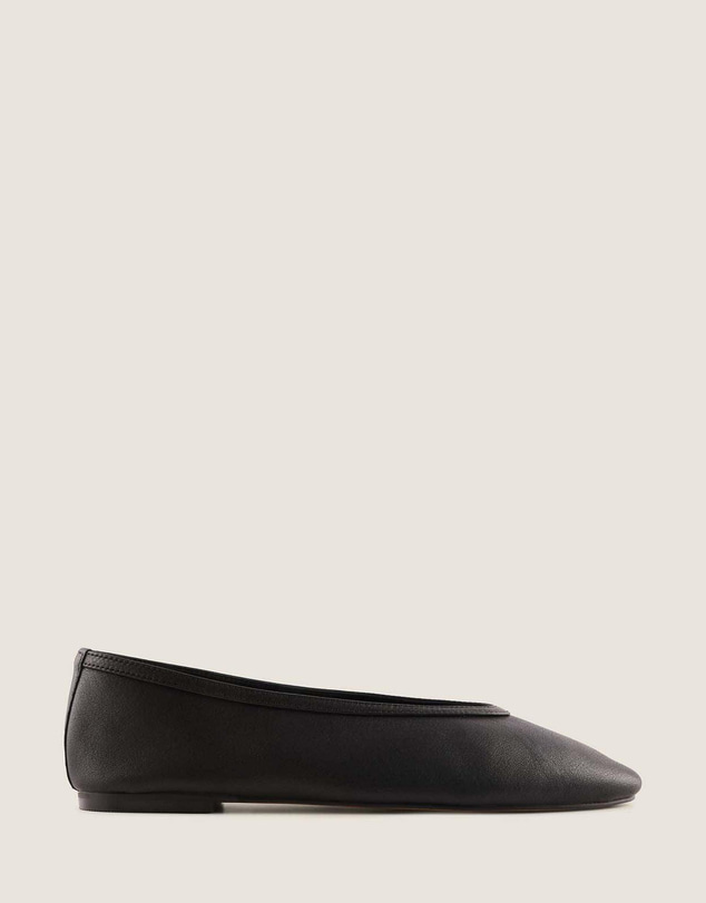 Shelly Shen - Salem Ballet Flats Black Leather