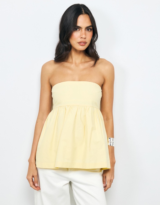 AERE - Sofia Removable Strap Bandeau Top