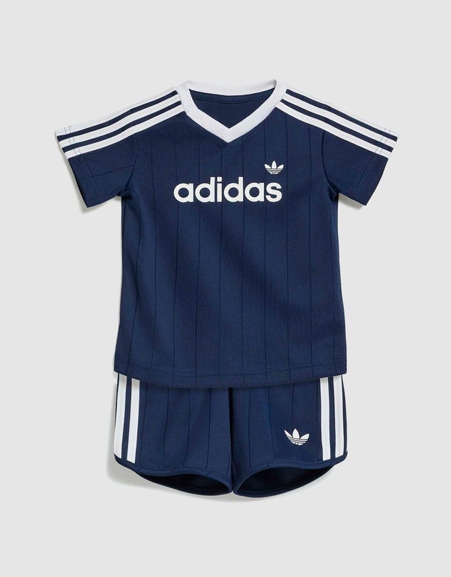 adidas Originals - Pinstripes Sprinter Shorts Tee Set - Babies-Kids