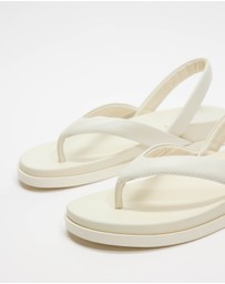 AERE - Leather Sling Back Thongs