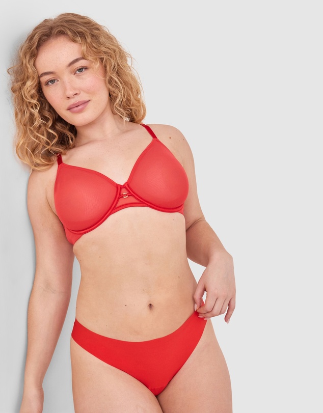 Bras N Things - Sexy Basics Underwire-Dark Red