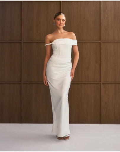 Six Stories - Twist Strap Corset Maxi Dress