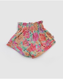 WITH LOVE FOR KIDS - Paperbag Denim Shorts - Babies - Kids