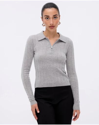 Minima Esenciales - Vali Merino Wool Knit Polo