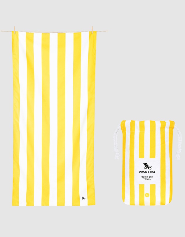 Dock & Bay - Beach Towel Cabana Collection L Boracay Yellow