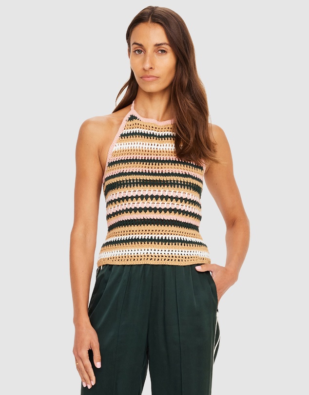 The Upside - Bohemia Sal Crochet Halter Top