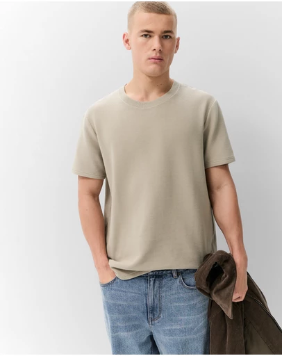 UNISON - Horizontal Rib T Shirt